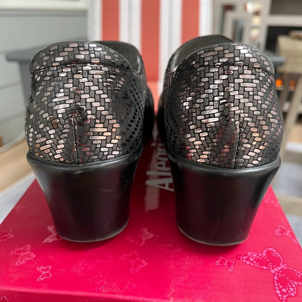 Alegria Ella Mary Jane Pewter Dazzler Silver Snake Print US 8-8.5 (EU39) - Picture 7 of 13
